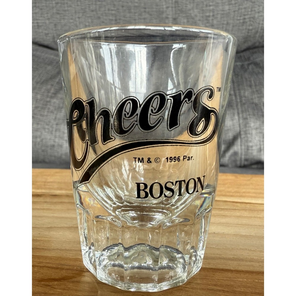 Vintage Cheers Boston Shot Glass, 1996, 3 inches tall